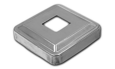 Низ стойки под трубу 20х20 мм, 66х66, высота 16 мм, полированный (AISI 304) k397 купить в Екатеринбурге