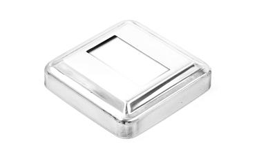 Низ стойки под трубу 40х20 мм, 66х66х0.6, высота 16 мм, полированный (AISI 304) k385-3 купить в Екатеринбурге