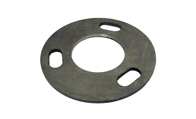 Фланец стойки 42/90 х 3 мм #200 3 отв х М10 х 20 черный металл k116-42-9