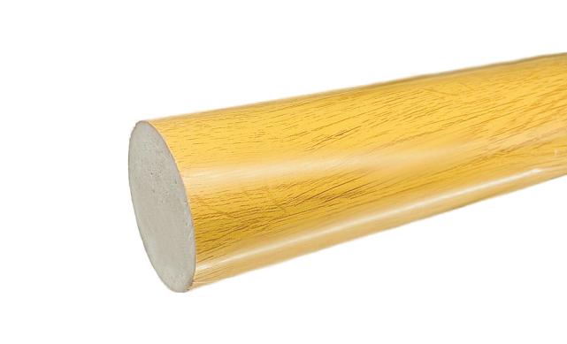 Пластиковый поручень текстурный, цвет Дуб, Ø49мм, длина 4м k891-2 