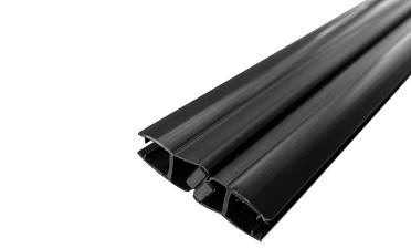 Комплект уплотнителей для стекла 8мм (2 шт.), стекло-стекло, с магнитом 135°, 2,2 м.черный непрозрачный t208 BL-U купить в Екатеринбурге