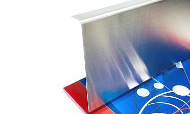 Тыльная накладка из шлифованной нержавейки на профиль т100 15.5х101 мм длина 2 м т100-10 купить в Екатеринбурге