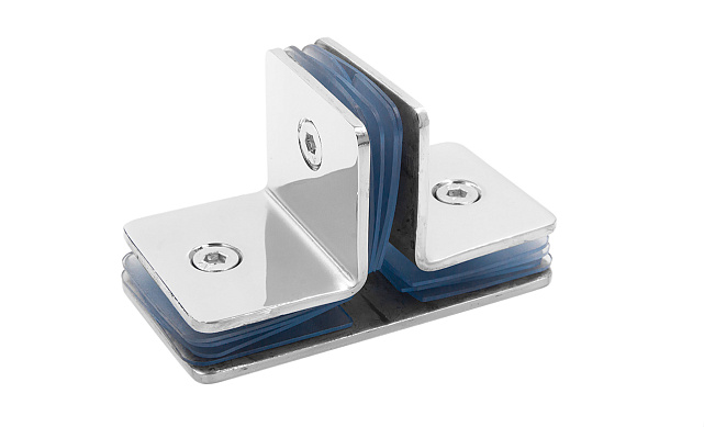 Коннектор для душевой кабины на 3 стекла латунь-хром t727 PC Коннектор для душевой кабины на 3 стекла латунь-хром t727 PC