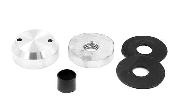 Комплект торцевого крепления несущего стекла, гайка-шайба Ø50х10х18 мм с внутренней резьбой М16, шлифованный AISI 304 k277-8 купить в Екатеринбурге