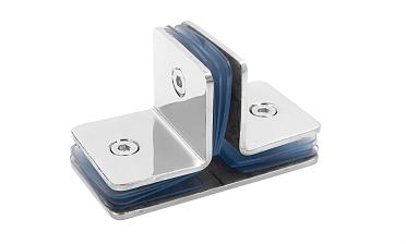 Коннектор для душевой кабины на 3 стекла полированный t727-2 PSS  купить в Екатеринбурге