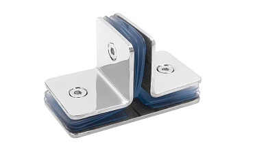 Коннектор для душевой кабины на 3 стекла полированный t727-2 PSS  купить в Екатеринбурге