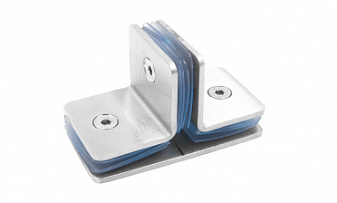 Коннектор для душевой кабины на 3 стекла шлифованный t727-2 SSS  купить в Екатеринбурге