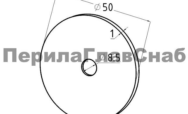 Прокладка для стекла, Ø50x8 мм k507 2