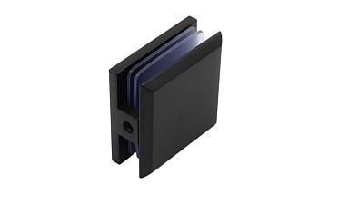  Коннектор для душевой кабины стена-стекло 45х45, вырез 67, цинк, черный t730 BZn купить в Екатеринбурге