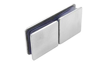 Коннектор для душевой кабины стекло-стекло 180°, 45х45, нерж 304, вырез 64 t724 SSS купить в Екатеринбурге