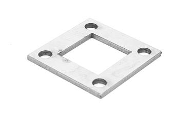 Фланец стойки 75 х75 х 5 (4,3) х AISI304, 4 отв. М10, с центральным отверстием k115-6 купить в Екатеринбурге Фланец стойки 75 х75 х 5 (4,3) х AISI304, 4 отв. М10, с центральным отверстием k115-6 купить в Екатеринбурге