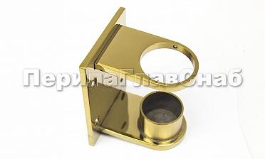 Боковой крепеж С-пластина стакан для Ø38.1 мм, под золото (AISI 304) Фk339-88 купить в Екатеринбурге