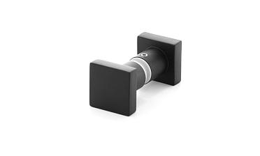 Ручка-кноб квадратная, для стекла 6-12мм, черная t669 Bl купить в Екатеринбурге