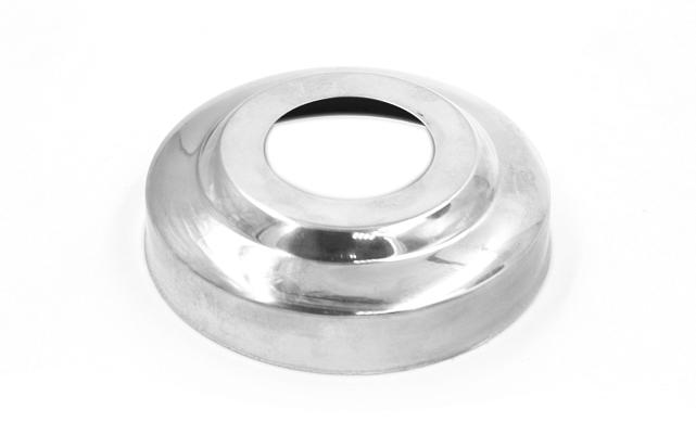 Низ стойки Ø32 мм, S=0,4 мм, внешний Ø78 х12 мм, полированный 400# AISI 201 k007-32