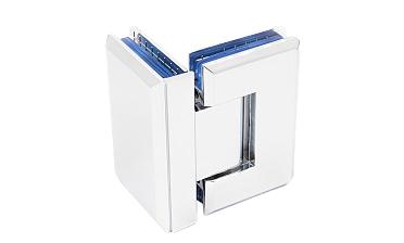 Петля для душевой кабины стекло-стекло 90° 90х55 мм цинк, полированная t304 PZn купить в Екатеринбурге