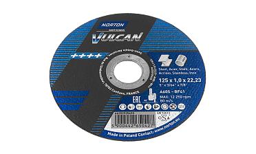 Отрезной круг 125х22х1 Нортон Вулкан Ф-0143 купить в Екатеринбурге