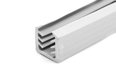 Уплотнитель в поручень с пазом 24х24 для стекла 10мм, EPDM СЕРЫЙ Фk312-G купить в Екатеринбурге