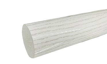 Пластиковый поручень текстурный, цвет белый, Ø49мм, длина 4м k893-2 купить в Екатеринбурге
