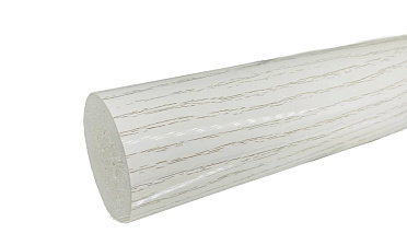 Пластиковый поручень текстурный, цвет белый, Ø49мм, длина 4м k893-2 купить в Екатеринбурге Пластиковый поручень текстурный, цвет белый, Ø49мм, длина 4м k893-2 купить в Екатеринбурге