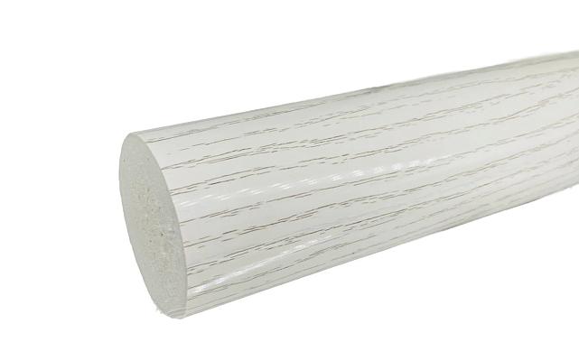 Пластиковый поручень текстурный, цвет белый, Ø49мм, длина 4м k893-2