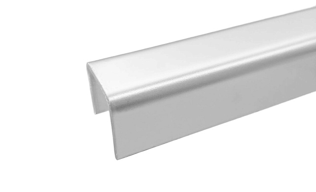 Профиль П-образный, L=2000 мм, t=1.5 мм, для стекла 16 мм, полир. (AISI 304) Ф-0457 2