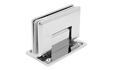 Петля для душевой кабины стена-стекло 90° 90х55 мм латунь-хром, полированная t301 PC купить в Екатеринбурге