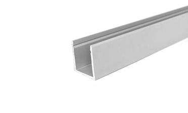 П-образный профиль 20 мм нижний, алюминиевый анодированный, длина 3000 мм т22 AL  купить в Екатеринбурге