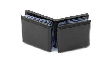 Коннектор для душевой кабины стекло-стекло 135°, цинковый сплав, черная  t736 BZn купить в Екатеринбурге