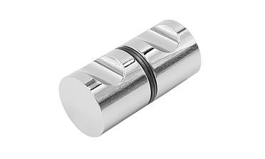 Ручка-кноб для двери 32х38 мм латунь-хром, полированная t696 PC купить в Екатеринбурге