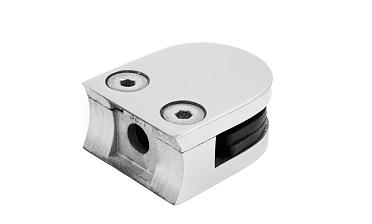 Стеклодержатель литой под стекло 8 мм (4+4 мм), под стойку Ø38.1 мм, (40х22х49), полированный AISI 316 k001-5 купить в Екатеринбурге Стеклодержатель литой под стекло 8 мм (4+4 мм), под стойку Ø38.1 мм, (40х22х49), полированный AISI 316 k001-5 купить в Екатеринбурге