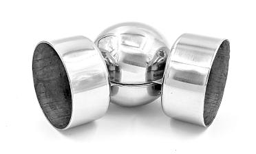 Поворот поручня, шаровый под Ø50.8х0.8 мм, полированный AISI 201 k053-7 купить в Екатеринбурге