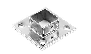 Фланец для трубы 40х40 мм, литой, полированный, (AISI 304) k223 купить в Екатеринбурге Фланец для трубы 40х40 мм, литой, полированный, (AISI 304) k223 купить в Екатеринбурге