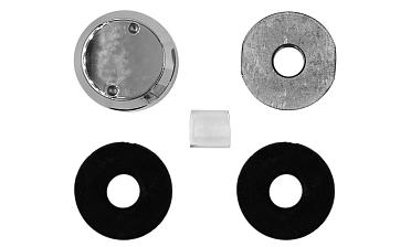 Комплект торцевого крепления несущего стекла, гайка-шайба Ø50х10х18 мм с внутренней резьбой М16, полированный (aisi 201) k277-5 купить в Екатеринбурге