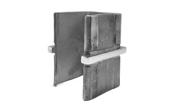 Соединитель для поручня 40х40 мм с пазом, полированный (AISI 304) Фk545-2 купить в Екатеринбурге Соединитель для поручня 40х40 мм с пазом, полированный (AISI 304) Фk545-2 купить в Екатеринбурге