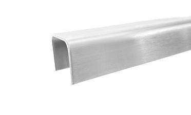 Профиль П-образный, L=2000 мм, t=1.5 мм, для стекла 16 мм, шлиф. (AISI 304) Ф-0456 купить в Екатеринбурге