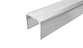Профиль П-образный, L=2000 мм, t=1.5 мм, для стекла 16 мм, шлиф. (AISI 304) Ф-0456