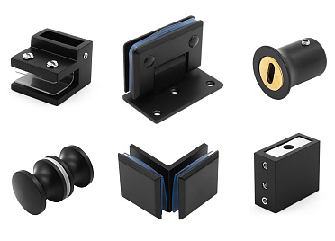 Черная фурнитура для душевых кабин купить в Екатеринбурге