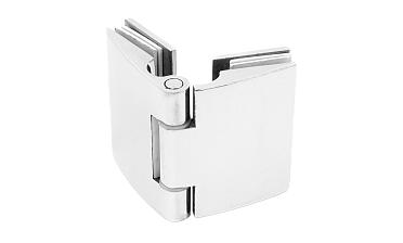 Петля душевая, стекло-стекло 180°, без реза, нерж, полированная t313 PSS купить в Екатеринбурге