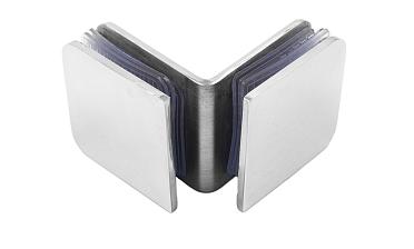 Коннектор для душевой кабины стекло-стекло 90° 45х45 мм полированный t725-2 PSS  купить в Екатеринбурге