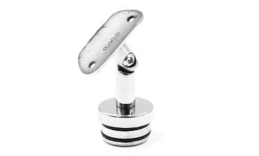 Наконечник палец с алюминиевой системой фиксации на стойке Ø38.1х1.5 мм, регулируемым ложементом под поручень Ø50.8 мм, полированный, литой, нержавеющий (AISI 304) k204 купить в Екатеринбурге Наконечник палец с алюминиевой системой фиксации на стойке Ø38.1х1.5 мм, регулируемым ложементом под поручень Ø50.8 мм, полированный, литой, нержавеющий (AISI 304) k204 купить в Екатеринбурге