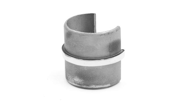 Соединитель с пазом Ø42.4 мм, полированный, (AISI 316) k229 Соединитель с пазом Ø42.4 мм, полированный, (AISI 316) k229