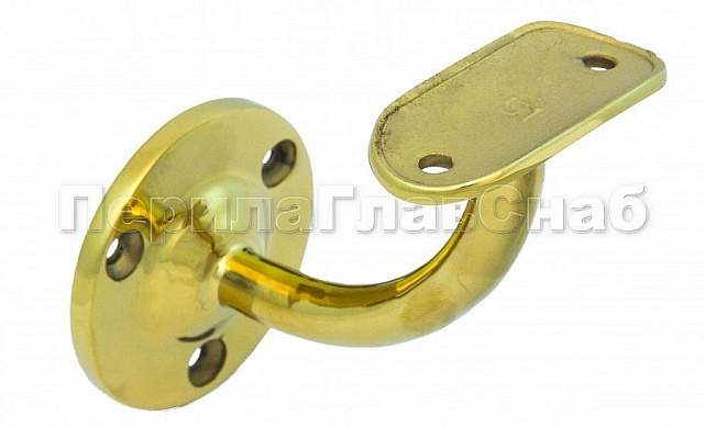 Пристенок литой под Ø38.1 мм, полированный, золото k234-88