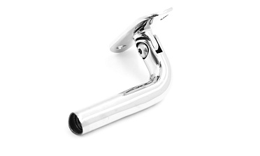 Держатель поручня выносной на стойку, с регулируемым ложементом под трубу Ø50.8 мм, полированный, (AISI 304) k261-4 купить в Екатеринбурге Держатель поручня выносной на стойку, с регулируемым ложементом под трубу Ø50.8 мм, полированный, (AISI 304) k261-4 купить в Екатеринбурге