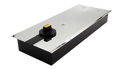 Доводчик для стеклянной двери до 100 кг EN4, напольный, 500 тыс, циклов, нержавеющая сталь AISI 304, полированная t184-3 PSS  купить в Екатеринбурге