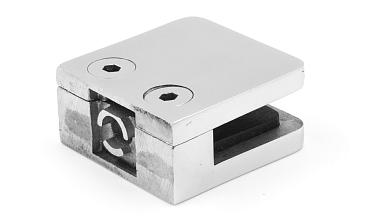 Стеклодержатель литой, под стекло 8 мм. 4+4 мм. на плоскость 42х22,5х42  полированный (AISI 304) k003 купить в Екатеринбурге Стеклодержатель литой, под стекло 8 мм. 4+4 мм. на плоскость 42х22,5х42  полированный (AISI 304) k003 купить в Екатеринбурге