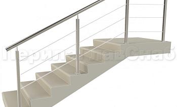 Заполнение из 3ми тросиков (тросик в оболочке) + наконечник для крыльца в Екатеринбурге. Готовые проекты ПерилаГлавСнаб