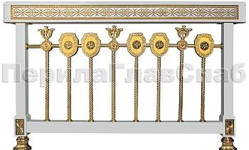 Латунные ограждения лестниц серия – Палладий XL01-1 в Екатеринбурге. Готовые проекты ПерилаГлавСнаб