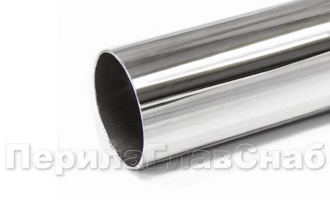 Труба нержавеющая AISI 201 СТАНДАРТ+, пр-во РОССИЯ, Ø38.1 x 1.5 х 6м, полированная Rk815