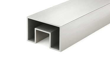 Труба, 40х60, с пазом 24х24 мм под стекло, шлифованная (AISI 201) k824-4 купить в Екатеринбурге