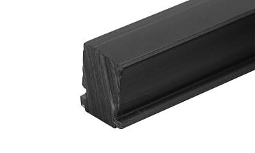 Подставка для стекла в профиль т40, материал ТЭП, цвет черный т40-05 купить в Екатеринбурге